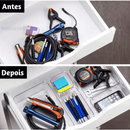 Kit Organizadores Em Acrílico Premium - Organize Suas Gavetas, Maquiagem e Muito Mais Com Estilo e Praticidade
