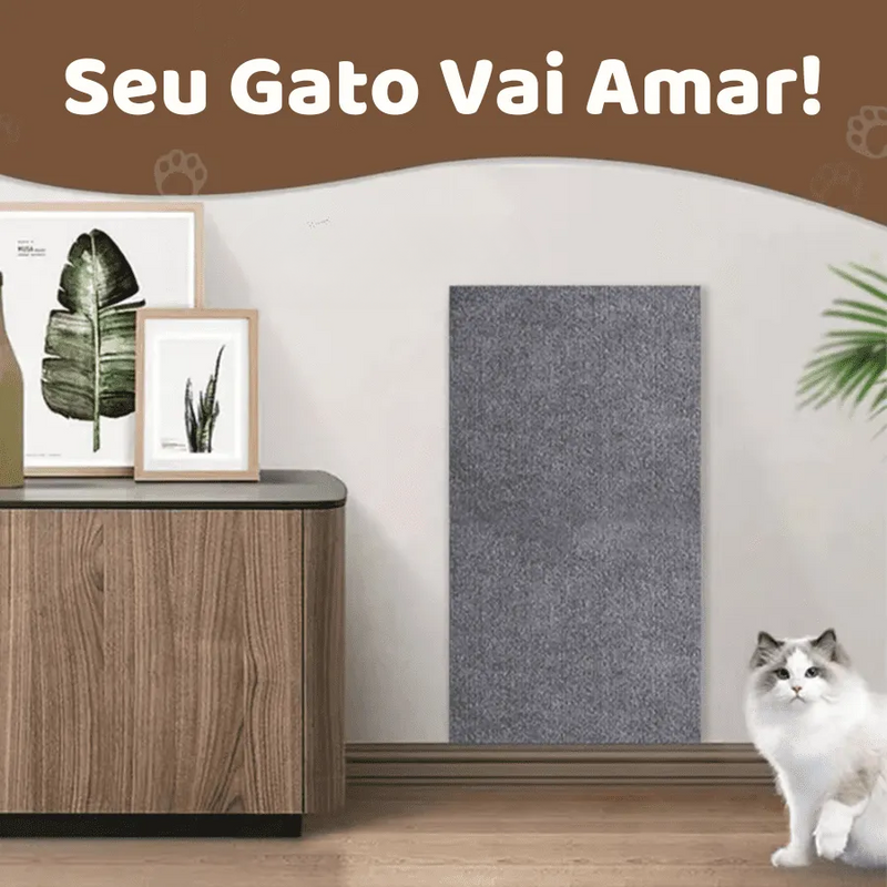 Arranhador para Gatos Carpete Protetor de Móveis e Sofá Adesivo Catz [Pague 2 Leve 4]