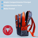 Kit Escolar Infantil Mochila com Estojo Premium Homem Aranha