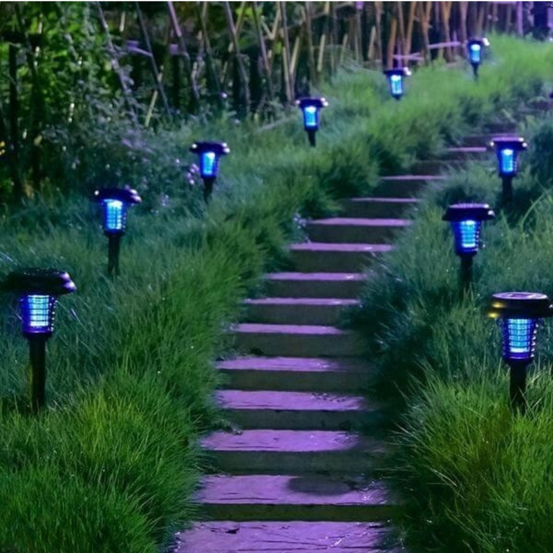 Lâmpada Led Eliminadora de Mosquitos com Painel Solar Repelling LED Light