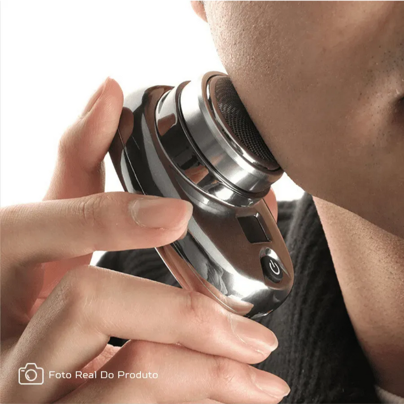 Barbeador Elétrico Portátil com Display de Bateria Digital sem Fio ULTRA SHAVER