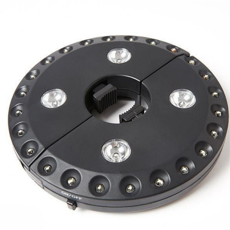 Luminaria com 28 LEDs e 3 Modos de Iluminação para Guarda-Sol