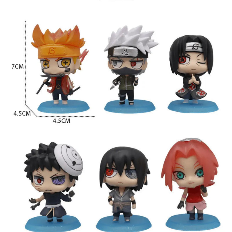 Miniaturas Naruto Cartoon Style - Decoração Geek e Gamer, Personalize Seu Setup Com Essas Incríveis Peças !