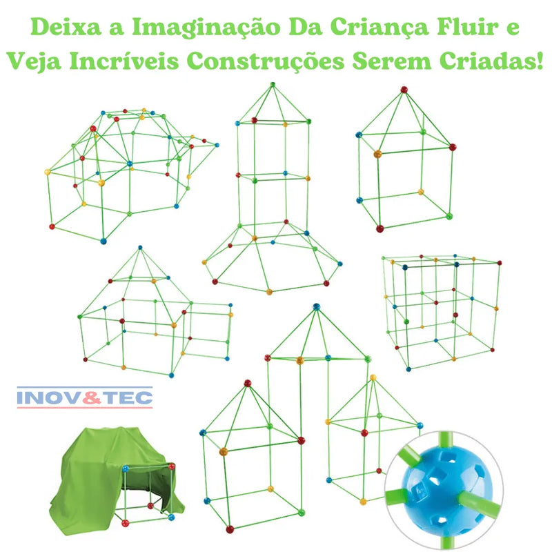 Kit de Construção Infantil Super Aventura - Últimas Unidades Com 50% Off + Tenda De Brinde