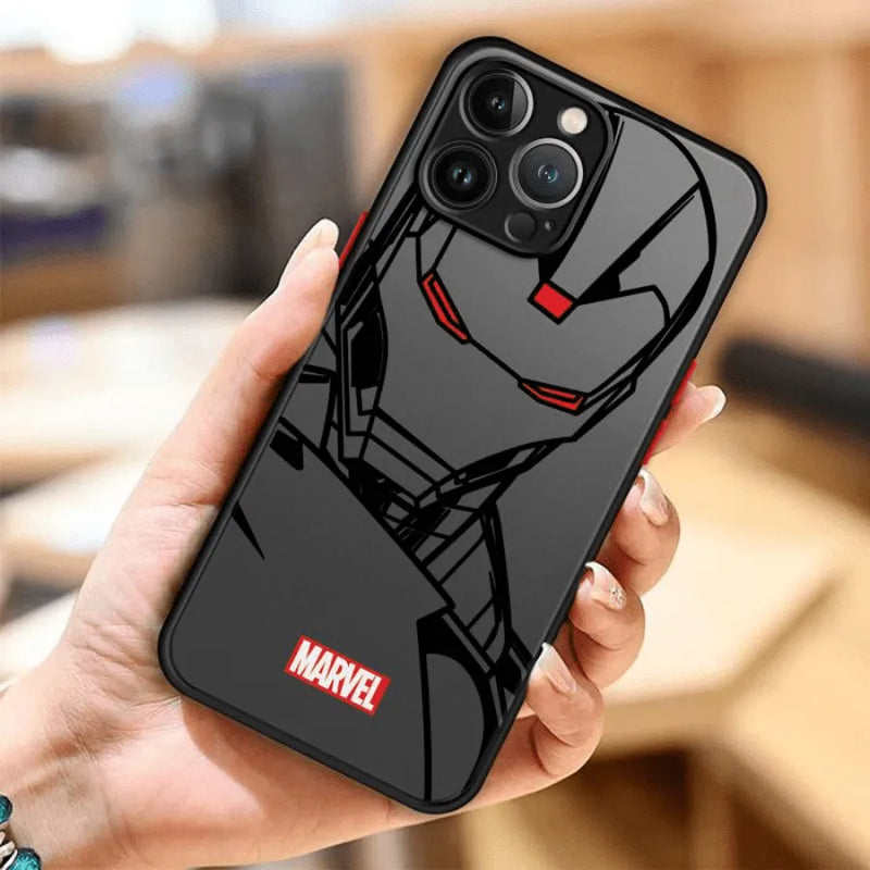 Capinha de Celular para Iphone Translúcida Marvel Cartoon HIghlights