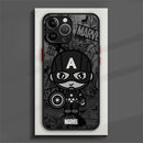 Capinha de Celular para Iphone Marvel Cartoon Black