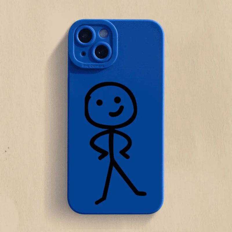 Capinha Iphone Stick Man Dedo Do Meio De Silicone - Case de Alta Proteção e Resistência