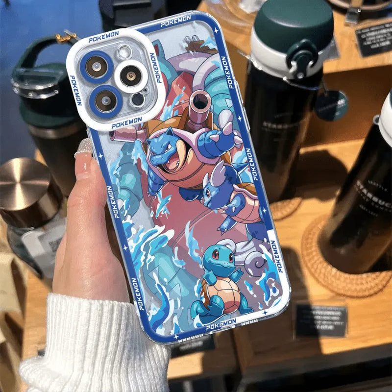 Capinha de Celular para Iphone Holográfica Pokemon Evolutions