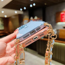 Capinha de Celular para Iphone com Cordão Love Heart Necklace