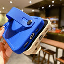 Capinha Iphone de Silicone Com Apoio Anti-Queda e Detalhe Metalizado - Case De Alta Proteção e Resistência