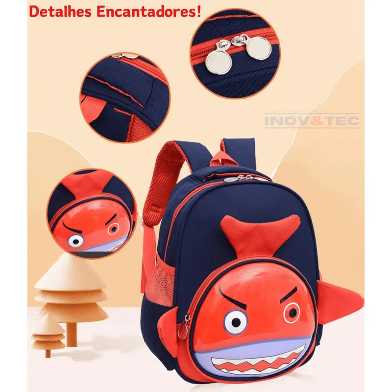 Mochila Infantil Com Estampa 3D - Aulas Muito Mais Divertidas