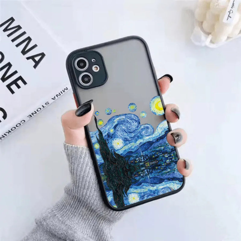 Capinha de Celular para Iphone em Silicone Ateliê Van Gogh