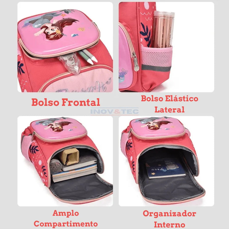 Mochila Infantil Desenhos Premium - A Melhor Volta às Aulas