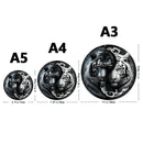 Quebra-Cabeça de Madeira Inova WOOD PUZZLE - Yin-Yang Tigres Brancos | Diversão com Diversos Benefícios