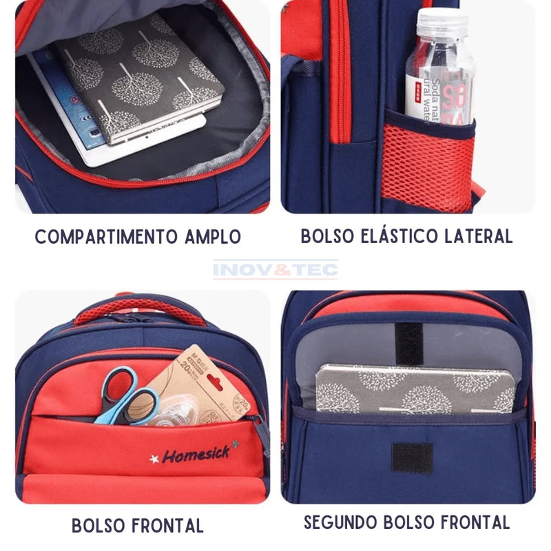 Mochila Infantil Dinossauros e Unicórnios - Volta às Aulas de Estilo Único