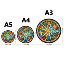 Quebra-Cabeça de Madeira Inova WOOD PUZZLE - Constelações do Zodíaco | Diversão com Diversos Benefícios para Crianças e Idosos