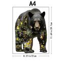 Quebra-Cabeça De Madeira Inova WOOD PUZZLE - Urso do Passado | Diversão Com Diversos Benefícios