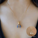 Colar Dupla Face Banhado a Ouro 18k Nossa Senhora [COMPRE 1 LEVE 2 +Brinde]