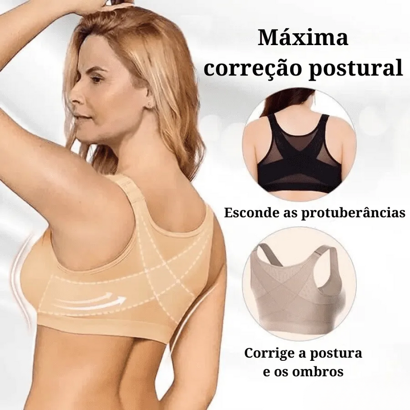 Sutiã De Sustentação Ajustável Com Corretor Postural UperBreast [COMPRE 1 LEVE 2]