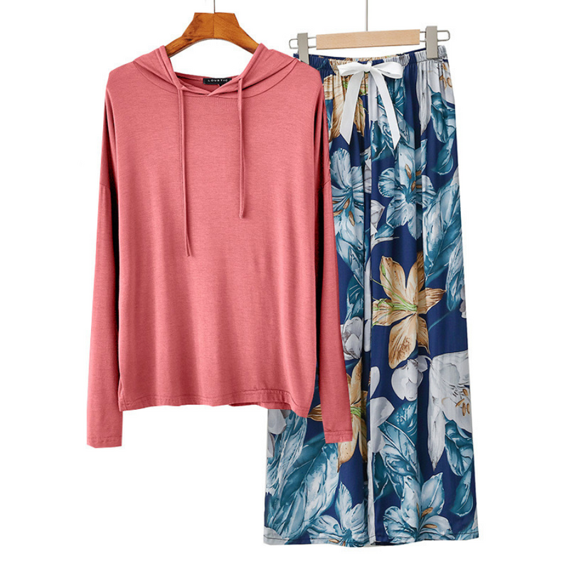 Pijama Feminino Floral Charming - Conjunto Com Calça e Camisa Longa Conforto Absoluto | Macio, Leve e Elegante