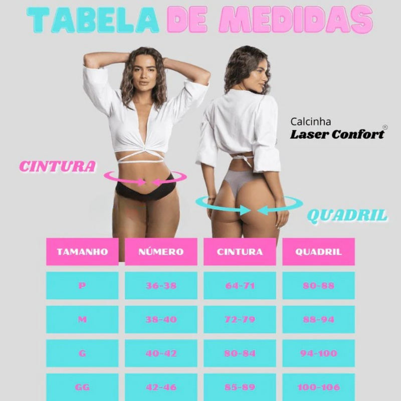 Calcinha Premium sem Costura a Laser e Confortável Laser Confort® [COMPRE 5 LEVE 10]
