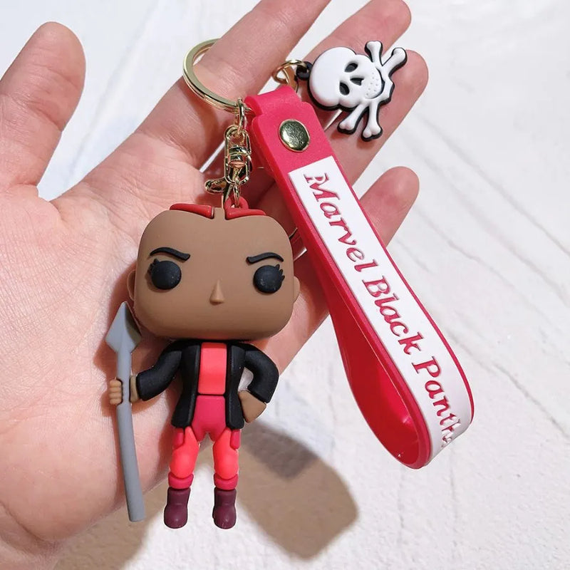 Chaveiro Super Heroes em Silicone Marvel DC Quality