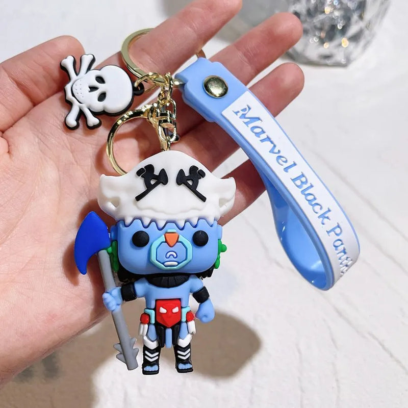 Chaveiro Super Heroes em Silicone Marvel DC Quality