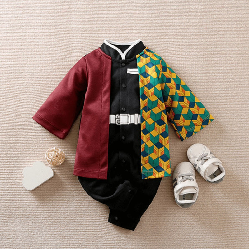 Roupinha de Bebê Anime Demon Slayer Cosplay