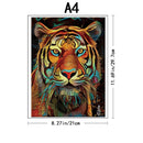 Quebra-Cabeça De Madeira Inova WOOD PUZZLE - Pintura Tigre | Diversão Com Diversos Benefícios