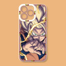 Capinha de Celular para Iphone Dragon Ball Z Modo Sayajin