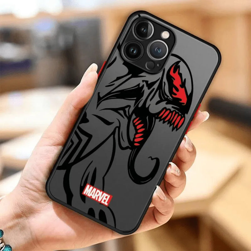 Capinha de Celular para Iphone Translúcida Marvel Cartoon HIghlights