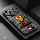 Capinha de Celular para Iphone Marvel Superheroes Cartoon Style