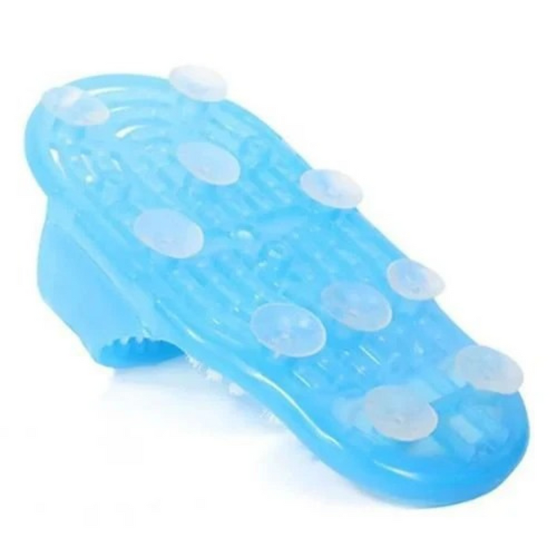 Chinelo com Escova Limpa Pés e Pedra Pome Removível para Higienização dos Pés
