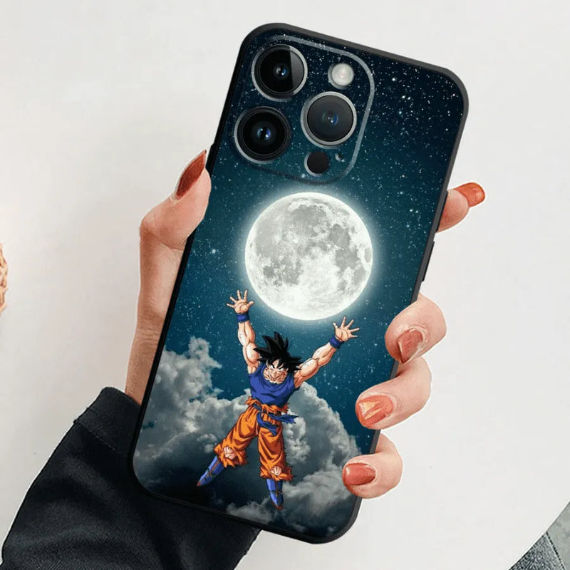 Capinha de Celular para Iphone em Silicone Dragon Ball Actions