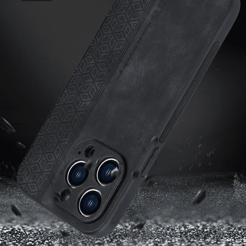 Capinha de Celular para Iphone em Couro 3D AZNS