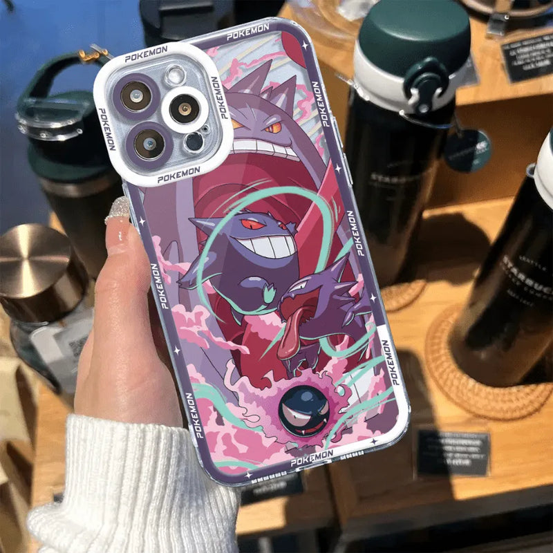 Capinha de Celular para Iphone Holográfica Pokemon Evolutions