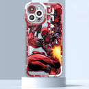 Capinha de Celular para Iphone Marvel Super Heroes em Silicone