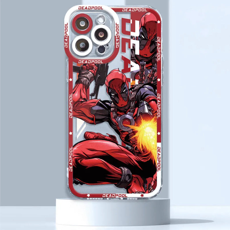 Capinha de Celular para Iphone Marvel Super Heroes em Silicone