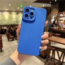 Capinha de Celular para IPhone em Silicone com proteção 360º para as lentes da Câmera Matte Anti-Impacto Câmera Pro