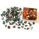 Quebra-Cabeça de Madeira Inova WOOD PUZZLE - Leão Roots | Diversão com Diversos Benefícios para Crianças e Idosos