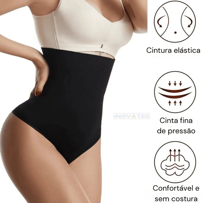Cinta Modeladora Feminina SlimFit - Modela a Cintura, Esconde a Pochete e Empina o Bumbum Sem Enrolar e Sem Incômodos