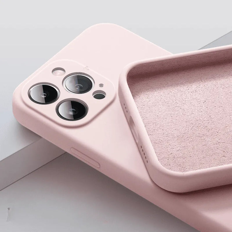 Capinha de Celular para Iphone Case Matte em Silicone e Microfibra