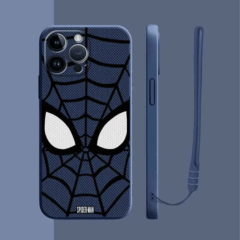 Capinha Iphone Homem-Aranha Clássico - Case de Alta Proteção e Com Cordão de Brinde