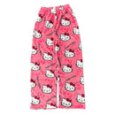 Calça de Pijama Peluciada Pijama Feminino Hello Kitty