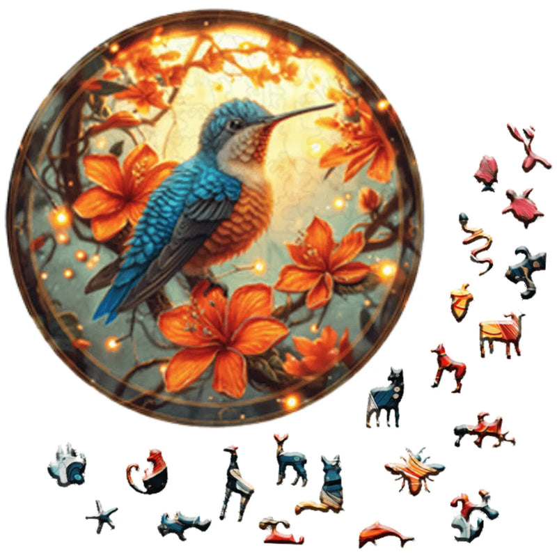 Quebra-Cabeça de Madeira Inova WOOD PUZZLE - Asas e Escamas | Diversão com Diversos Benefícios