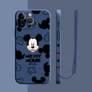 Capinha Iphone Mickey Mouse e Minnie - Case de Alta Proteção e Com Cordão de Brinde