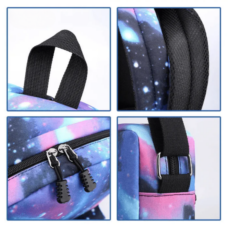 Kit Escolar Infantil Mochila + Lancheira e Estojo Lilo Stitch Lovers