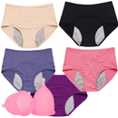 Calcinha Absorvente Protetora CarePlus® + Coletor Menstrual de Brinde [Leve 5 Pague 4]