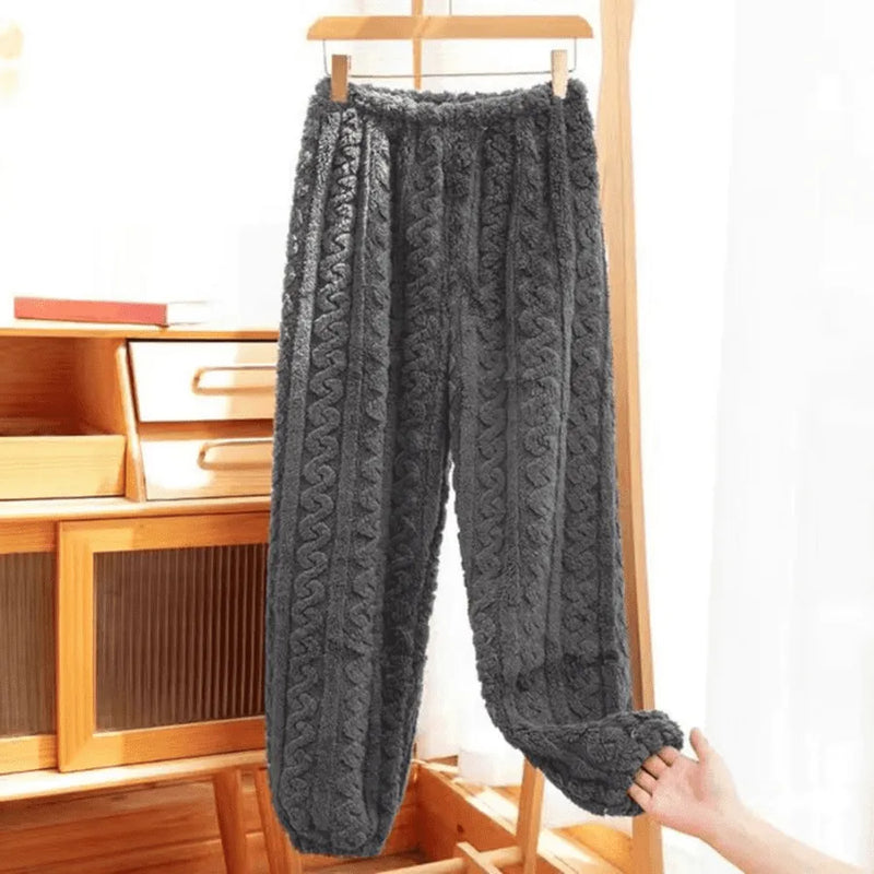 Calça De Pijama Feminino De Pelúcia CloudComfort Quentinha, Macia e Super Confortável | Sinta-se Vestindo Um Cobertor Fofinho