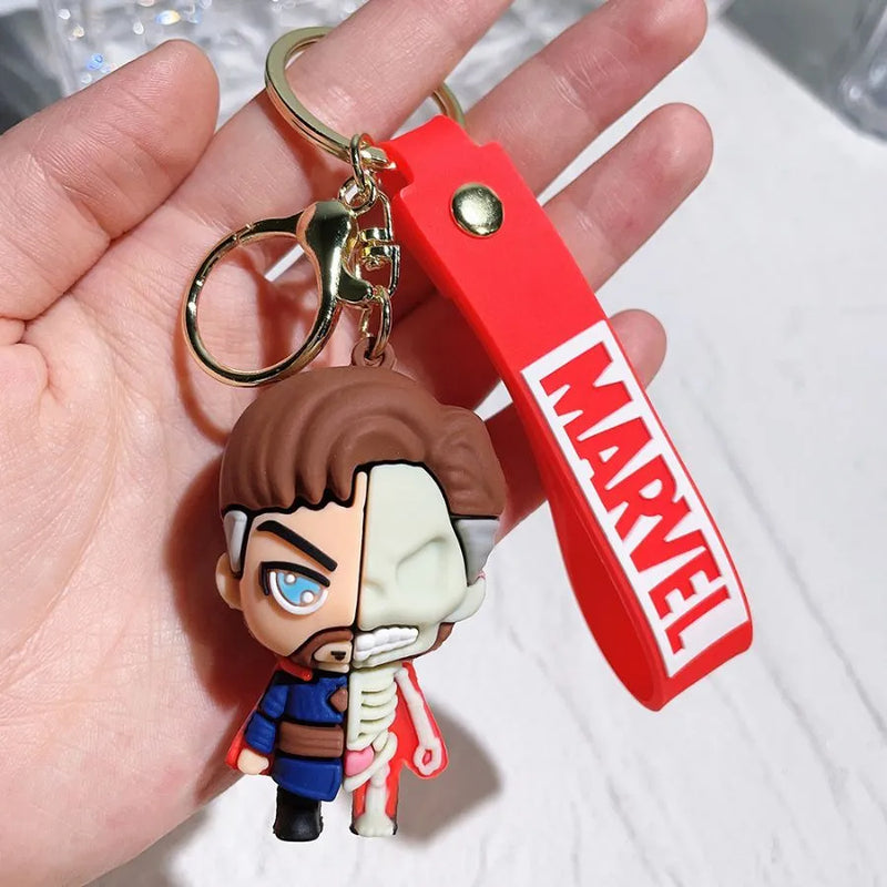 Chaveiro Super Heroes em Silicone Marvel DC Quality